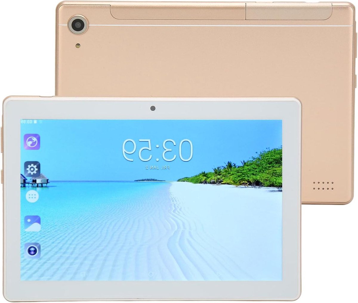 8 Inch FHD-scherm Octa Core CPU 6 GB RAM 128 GB ROM Dual SIM Dual Standby-tablet - Goud . (6152348632666)