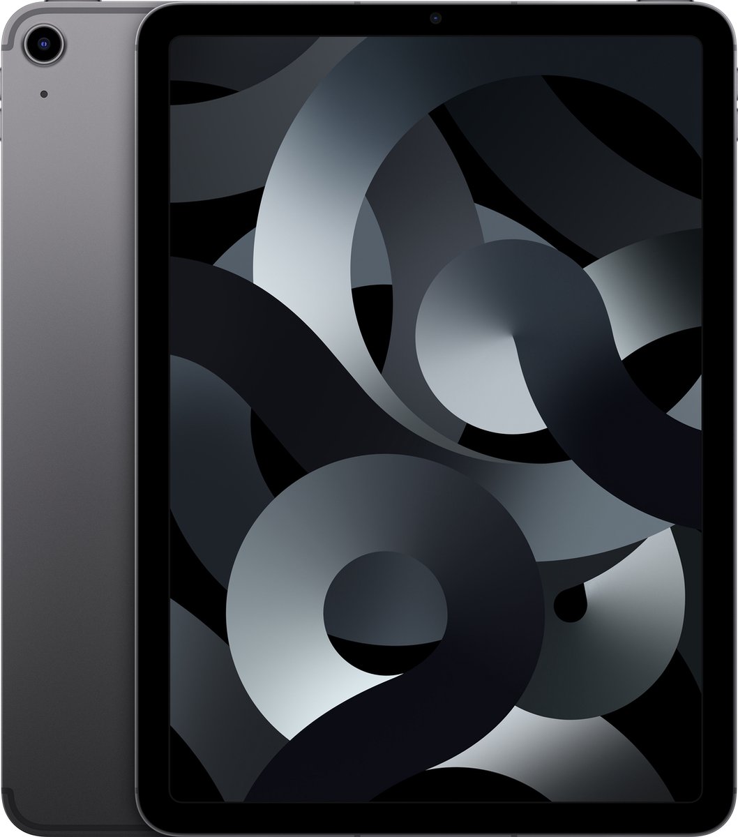 Apple iPad Air (2022) - 10.9 inch - WiFi + 5G - 256GB - Spacegrijs - 5e generatie (0194252808627)