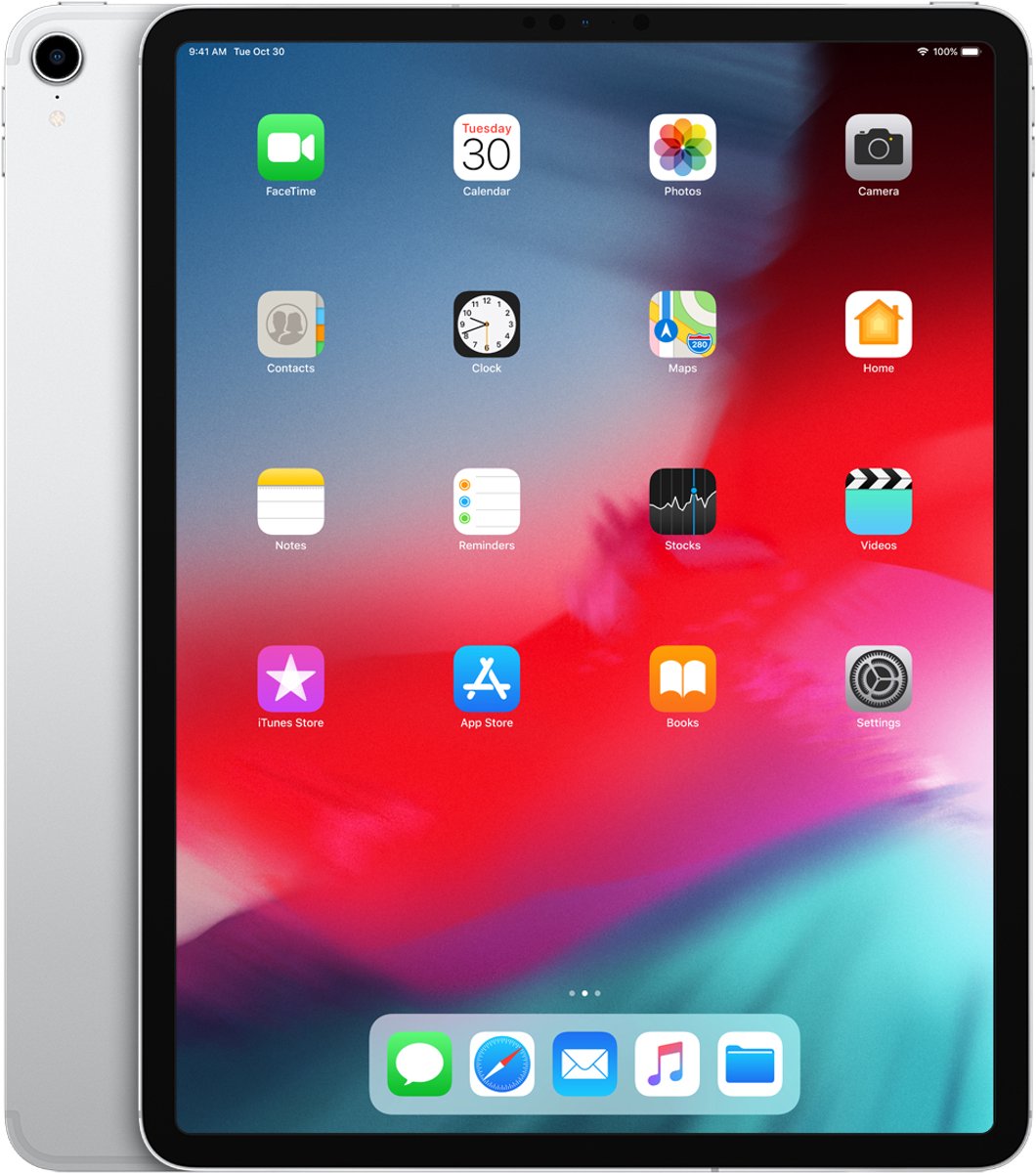 Apple iPad Pro (2018) - 12.9 inch - WiFi + Cellular (4G) - 256GB - Zilver (0190198828187)