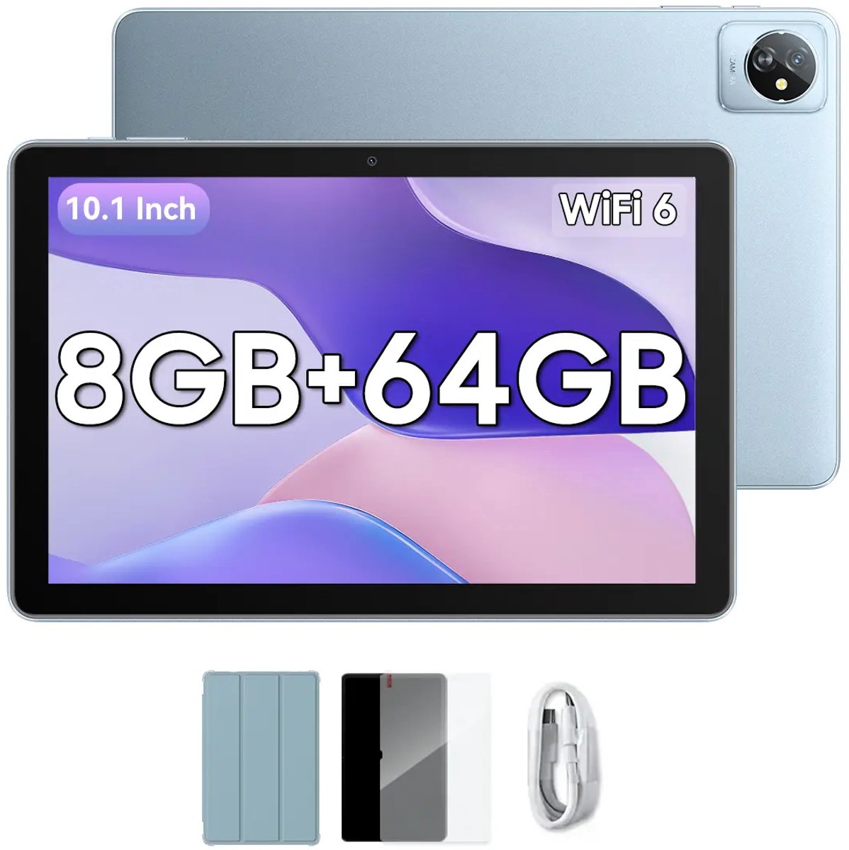 Blackview Tab 70 WiFi - Tablet - WIFI 6 - 64GB - 10.1 inch - Android 14 - 6580mAh - Blauw (6931548316787)