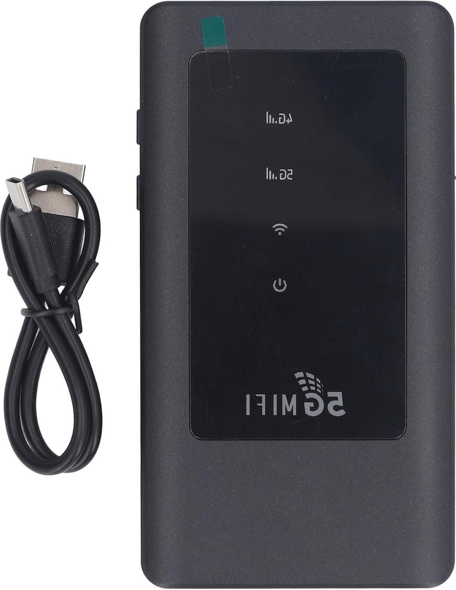 Draagbare Mobiele Hotspot Dual Band Wifi 5G - Hoge Snelheid - Lage Latentie - Tot 16 Apparaten - Reizen en Kamperen - Ideale 5G Wifi voor Telefoons, Laptops, Tablets en Gameconsoles . (8785306905489)