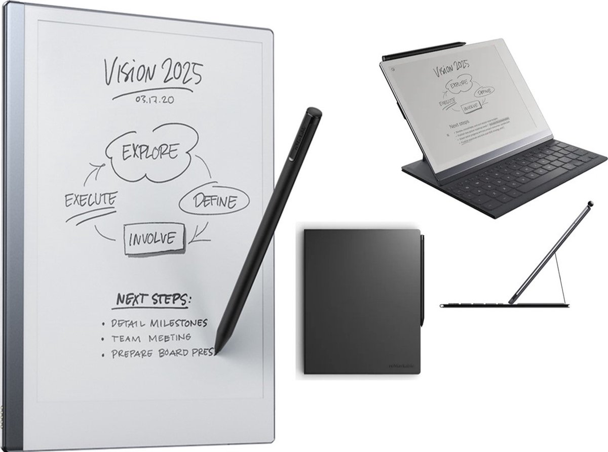 reMarkable® 2 Type Folio set: Tablet, Toetsenbord en Marker Plus (met gum) (8717953046116)
