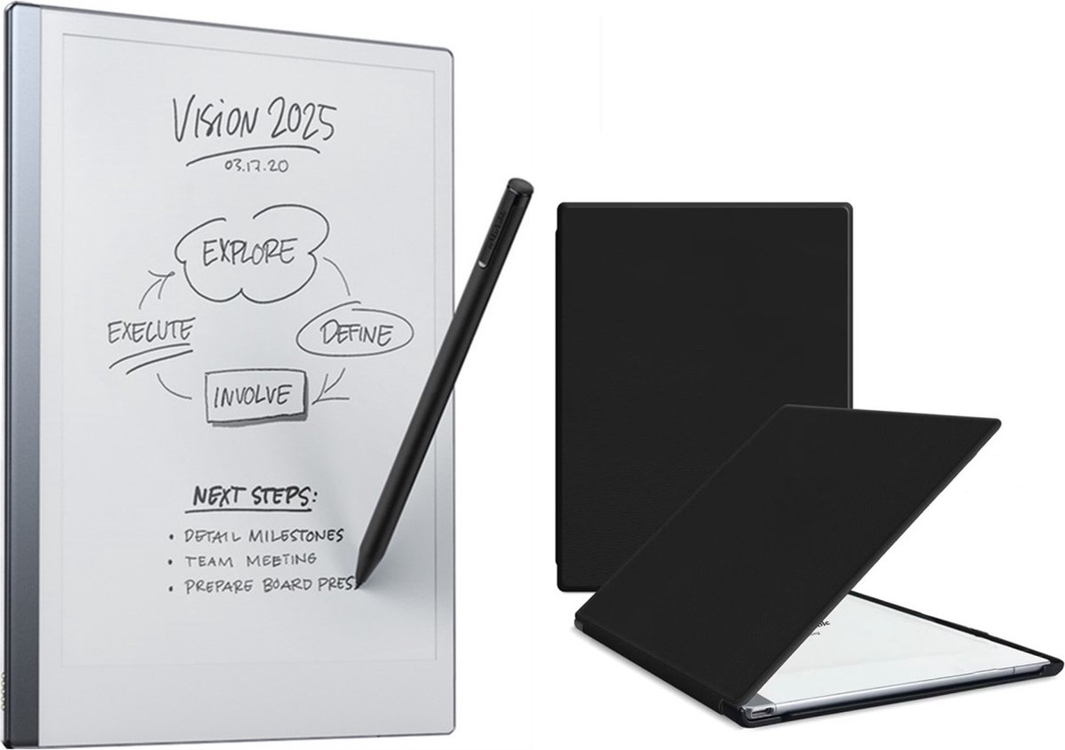 reMarkable® 2 met Marker PLUS en Zwarte hoes met Vakje voor pen (8717953046062)