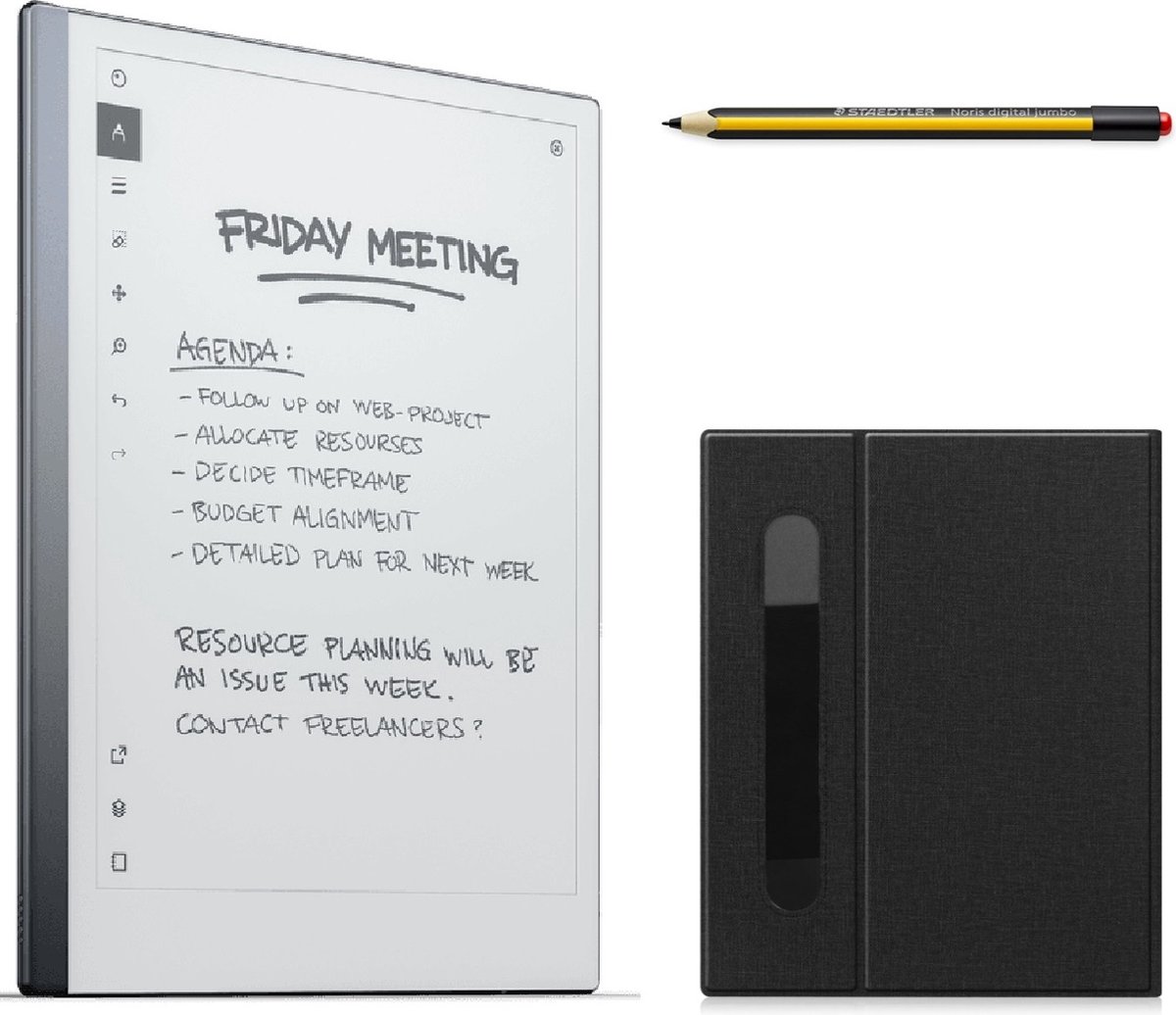 reMarkable® 2 met Staedtler stylus pen en Antraciet Hoes - digitaal notitieblok (8717953046284)