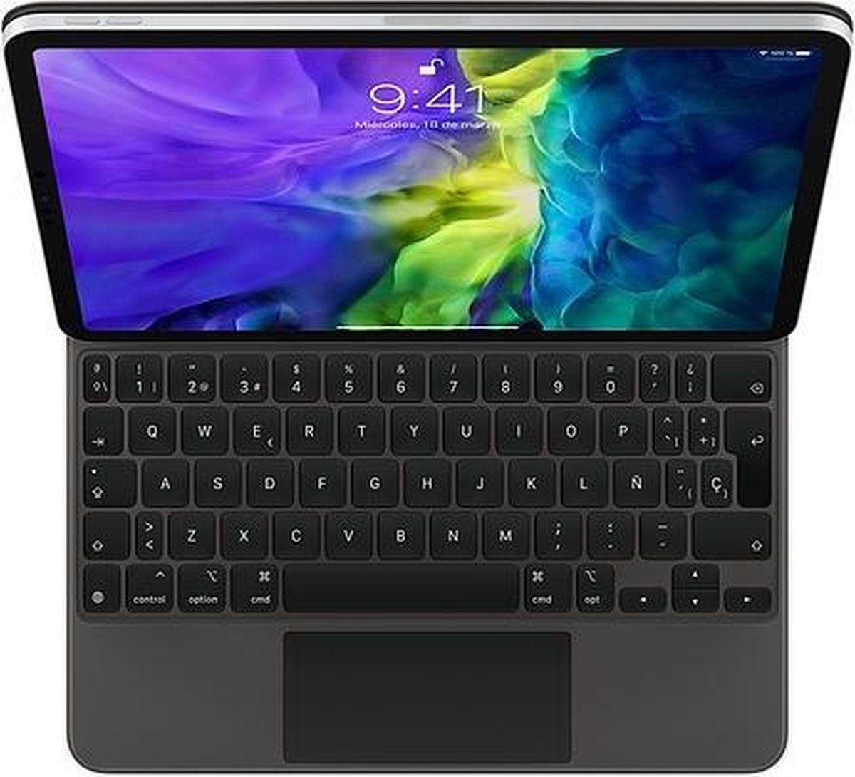 Apple MXQT2Y/A toetsenbord voor mobiel apparaat QWERTY Spaans Zwart (0190199600157)