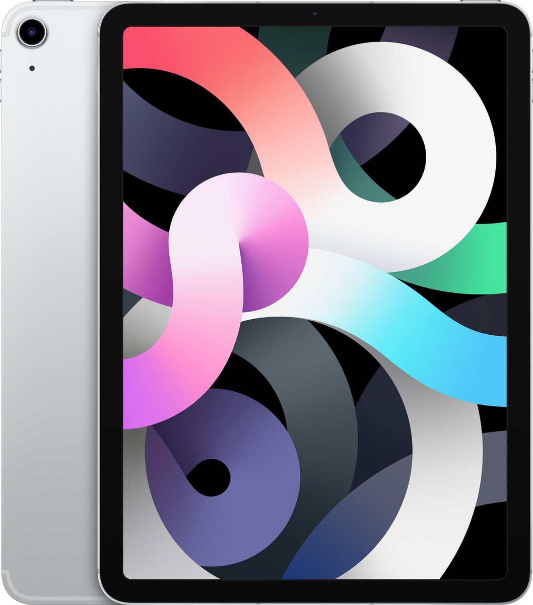 Apple iPad Air (2020) - 10.9 inch - WiFi + 4G - 256GB - Zilver (0190199790445)