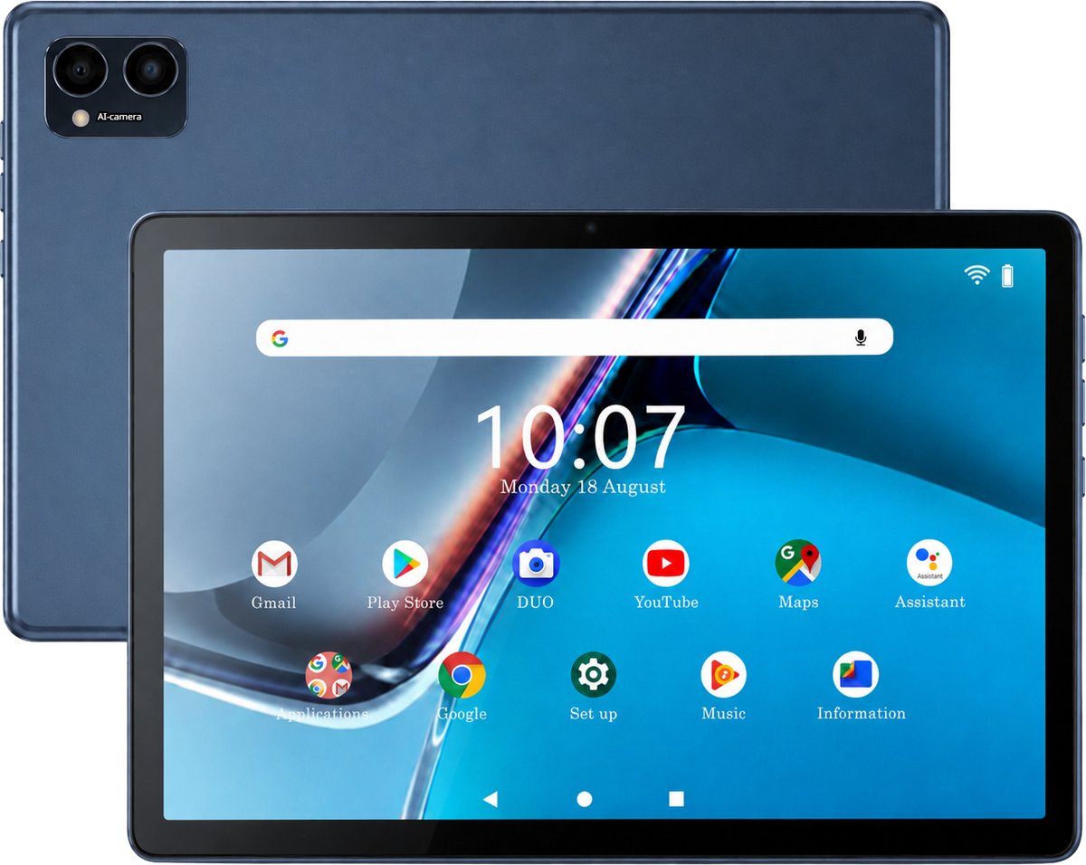 Elementkey Ai-SmartTab 10.1 Inch Android Tablet - 12GB RAM - 384GB Opslag - 4G LTE Dual SIM - Full HD IPS - 8000mAh (8720118600368)