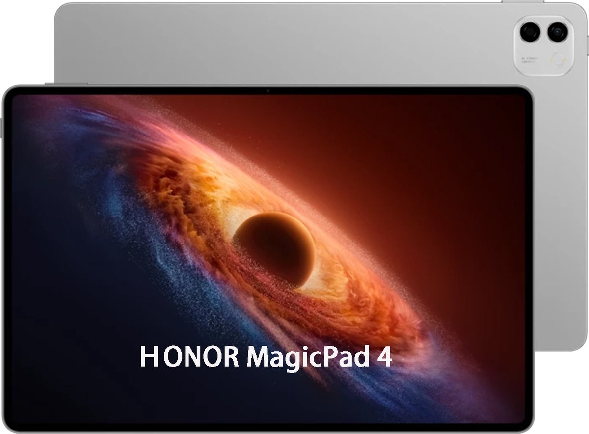 HONOR MagicPad 4 - Premium Tablet (12.3 Inch) - WIFI - 12GB RAM + 256GB Opslag - Snapdragon 8 Gen 5 - 3K OLED (165Hz) - MagicOS 10 - Space Gray (6936520891924)