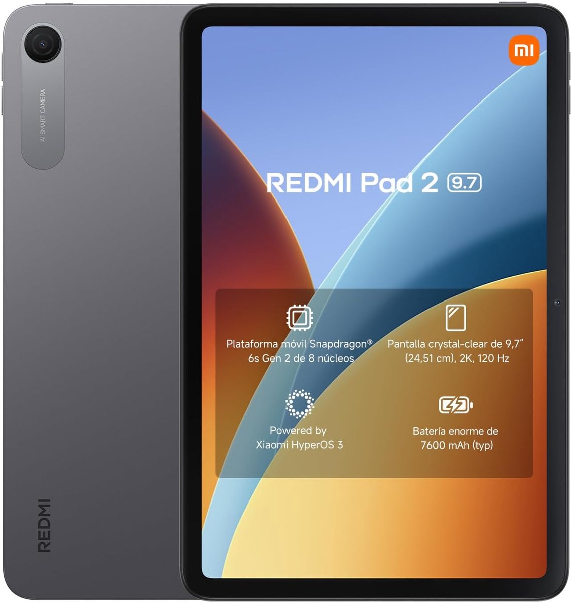 REDMI Pad 2 - 9.7 - 4GB RAM 128G ROM Grijs (6932554410421)