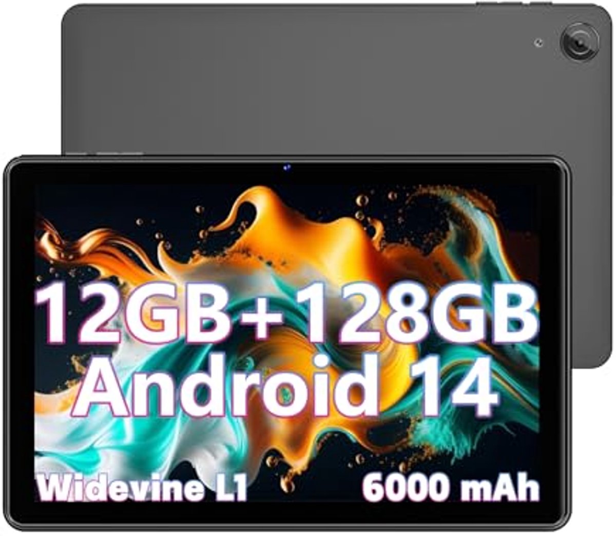 10 Inch Android Tablet met 12GB RAM en 128GB Opslag - Octa Core 1280x800 IPS HD (6153906328311)