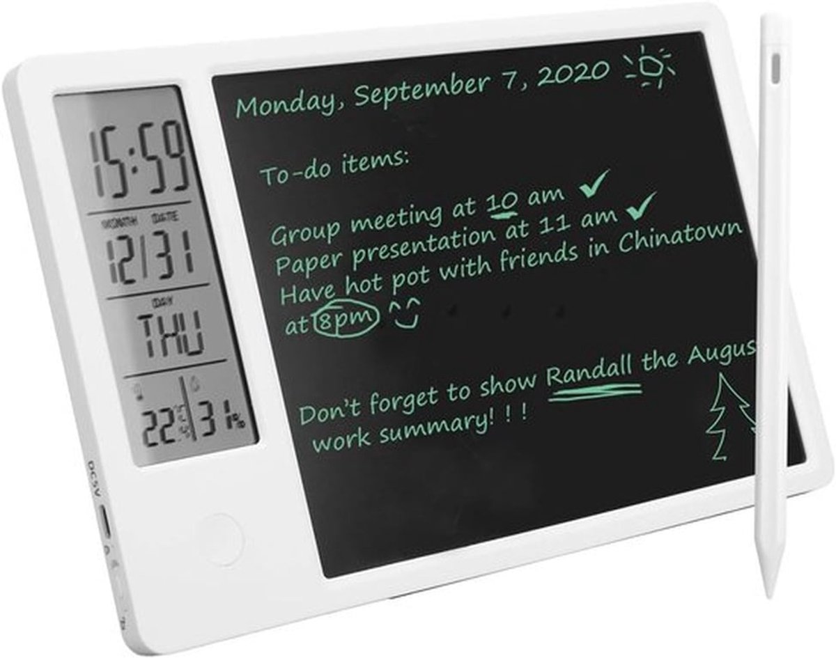 Digitaal Notitieblok - Grafische Tablet - Elektronisch Notitieblok - Digitaal Notitieblok - Herbruikbare Notitieblok - Batterijvrije Teken en Schrijftablet (9151622879534)