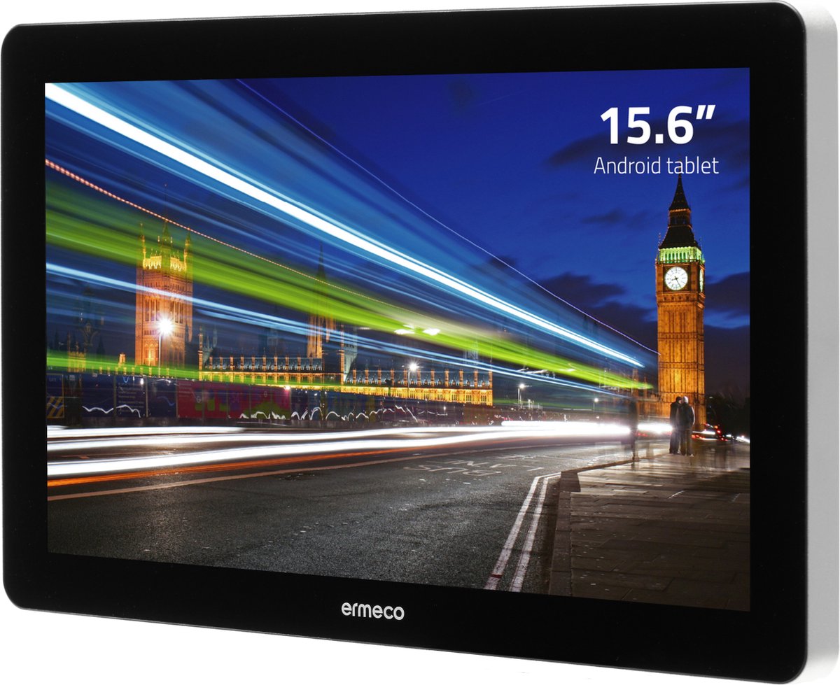 Ermeco 15.6 inch All-in-one touchscreen Tablet met Android | Professioneel l 24/7 gebruik | Touchscreen | 2 GB RAM | 16 GB Flash (8720256452393)