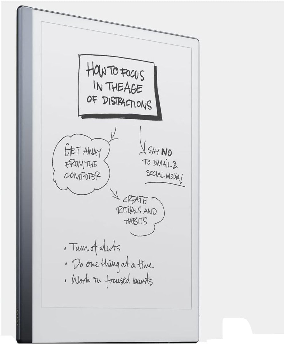 Digitaal notitieblok - Zwart - 187 x 246 x 4,7 mm - Dunne Digitale Tablet met Papiergevoel - Voor Handgeschreven Notities en Tekstconversie (3513899667263)