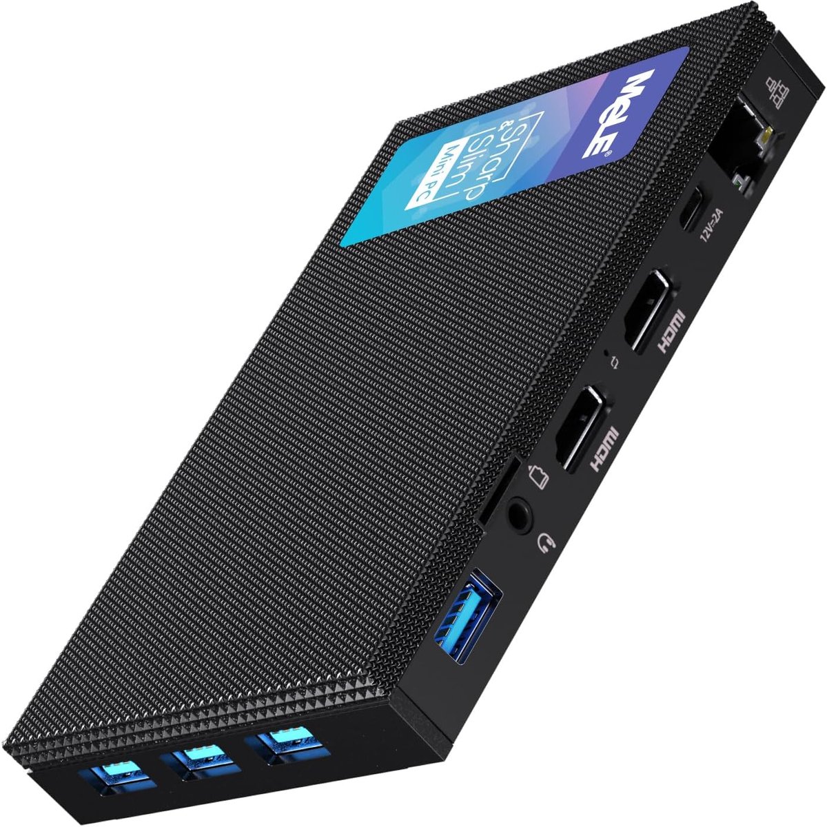 Mini PC fanless N5100 - 8GB RAM, 256GB opslag - Dual HDMI 4K - Ideaal voor 24/7 gebruik - ShopVlot (2809627245263)