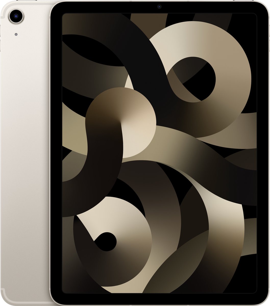 Apple iPad Air (2022) - 10.9 inch - WiFi + 5G - 256GB - Wit - 5e generatie (0194252809525)