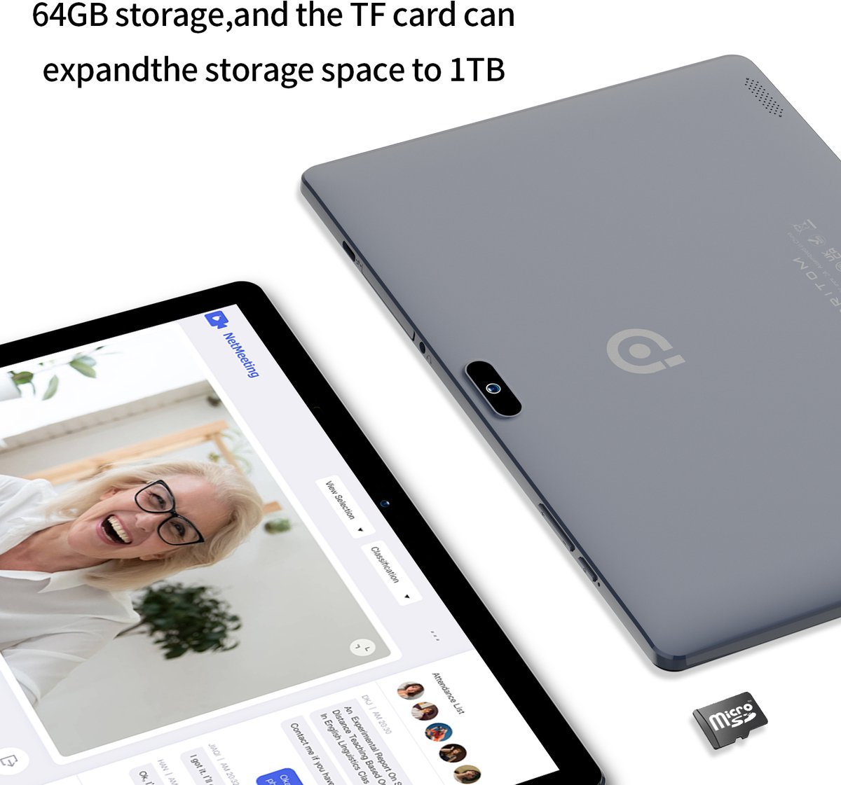 Tablet 10,1 Inch Android 13 - 4GB RAM - 64GB Opslag - 3G SIM Kaartsleuf - Quad Core Processor - Bluetooth En WiFi (9113767180135)